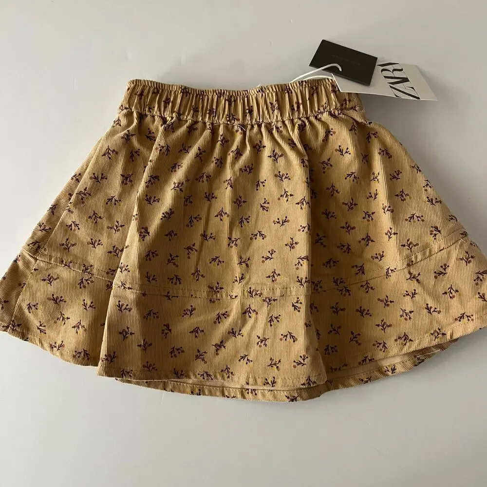 NEW Zara fall floral skirt